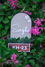 House Name Planter Lavender,Aqua Green,Maroon
