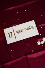 House Name Plate White,Black